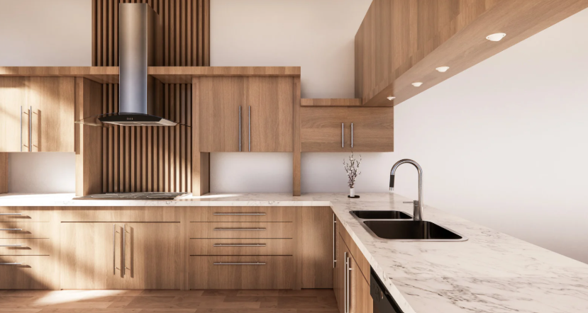 חיפוי קירות מטבח כפרי